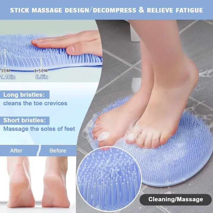 Silicone Back Scrubber - Exfoliating Shower Brush