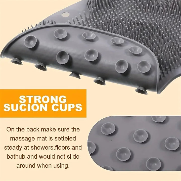 Silicone Back Scrubber - Exfoliating Shower Brush